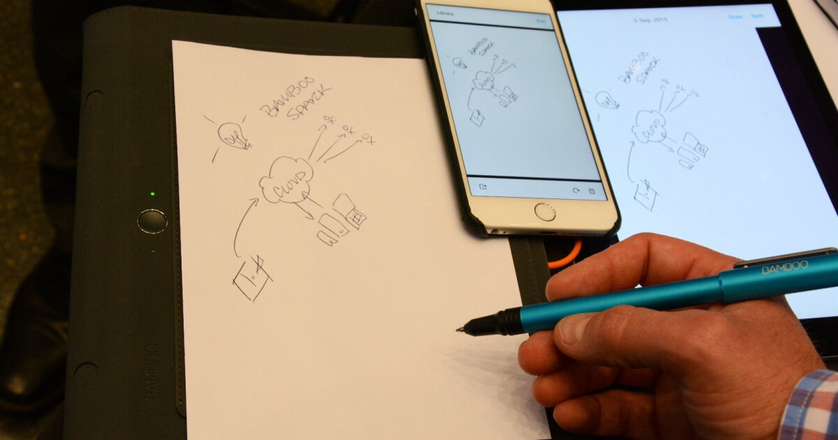 Wacom Bamboo Spark creates digital copies of written notes – no